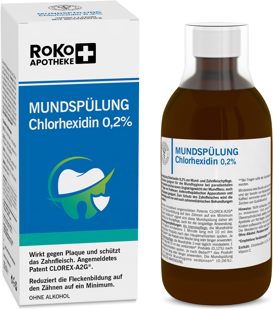 RoKo-Apotheke Mundspülung mit Chlorhexidin, 200 ml